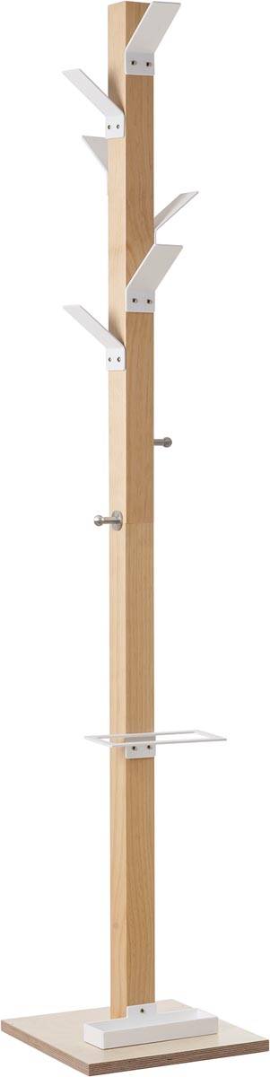 Kapstok Easycloth model A, uit hout, wit