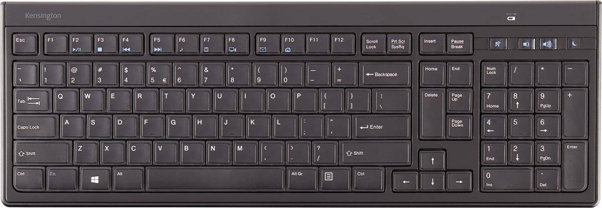 Kensington Advance Fit ergonomisch plat toetsenbord, azerty