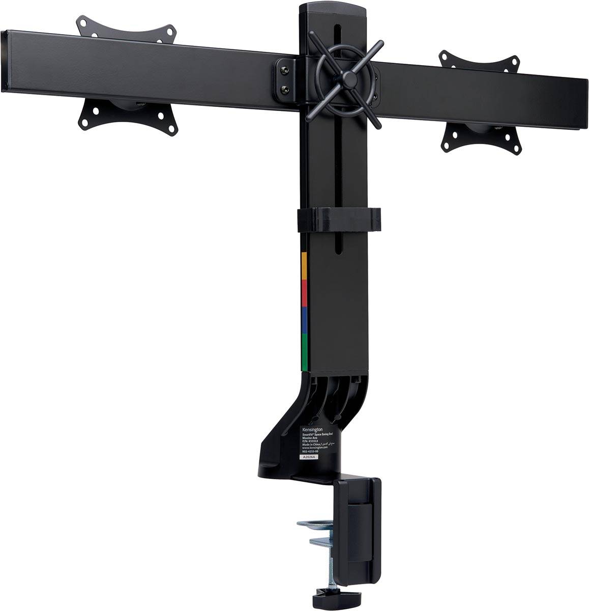 Kensington SmartFit monitorarm, dubbel, zwart