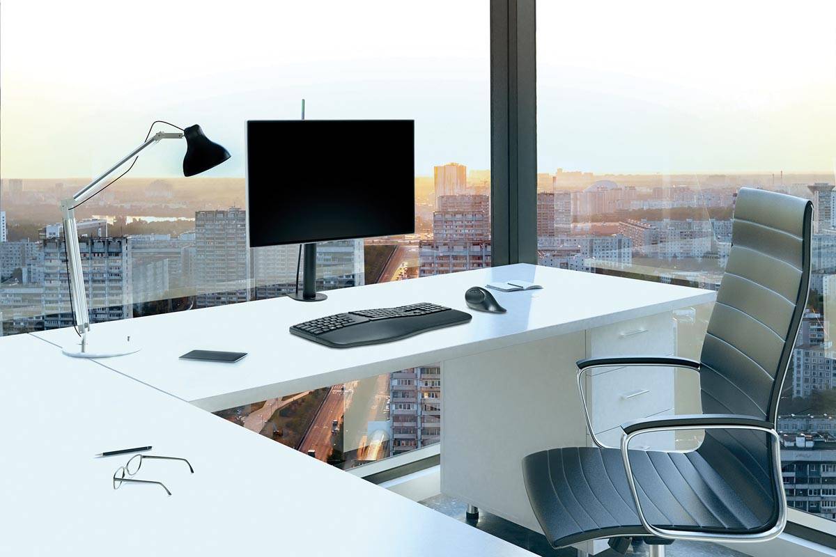 Kensington SmartFit monitorarm, enkel, zwart