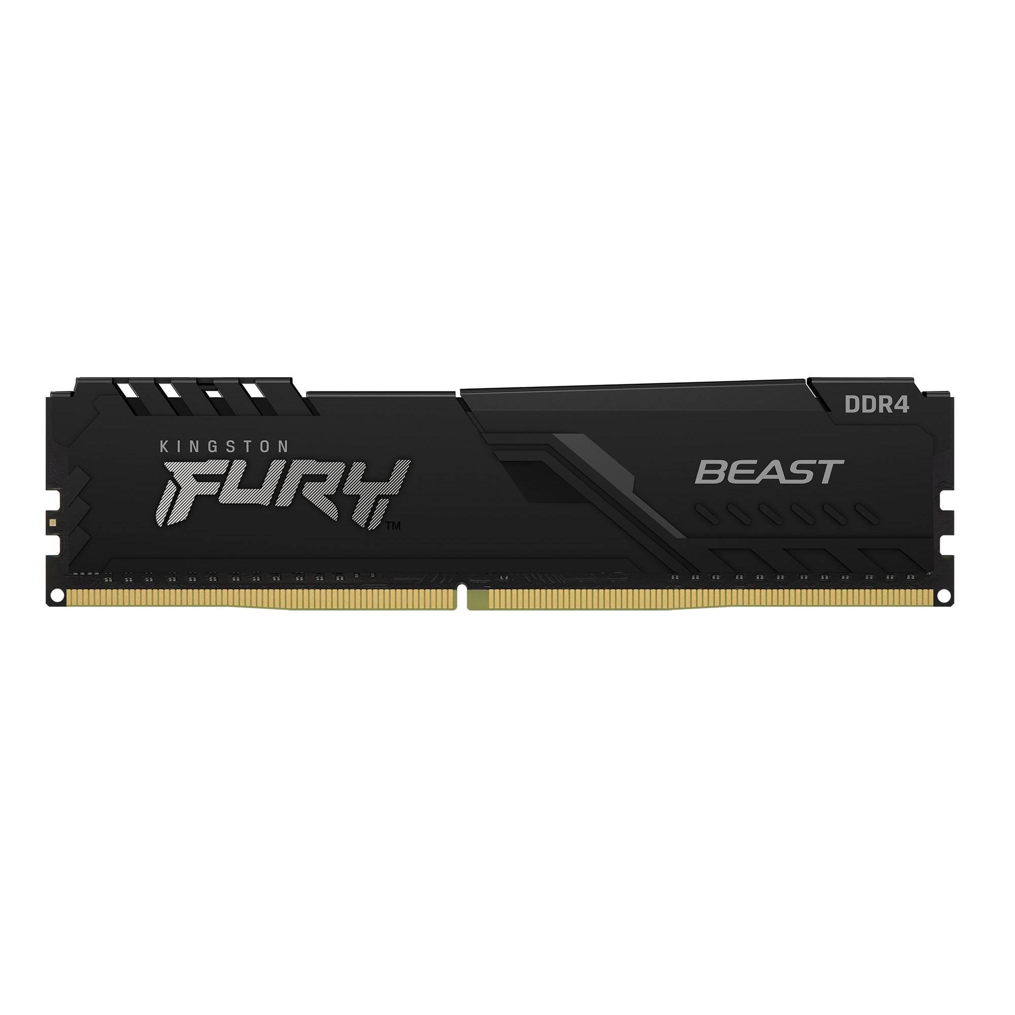 Kingston Technology FURY Beast 128GB 3200MT/s DDR4 CL16 DIMM (Kit van 4) Black