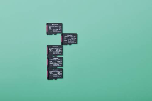 Kingston Technology 128GB microSDXC Canvas Select Plus Gen3 150MB/s A1 kaart + adapter