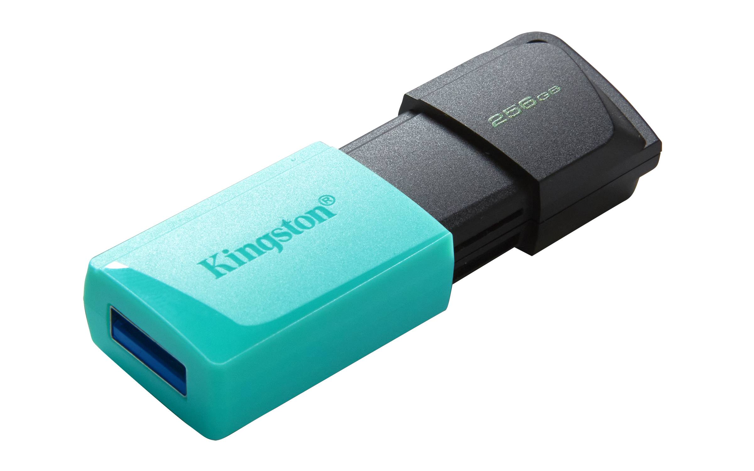 Kingston Technology DataTraveler Exodia M 256 GB, USB 3.2 Gen 1 (zwart + blauwgroen)