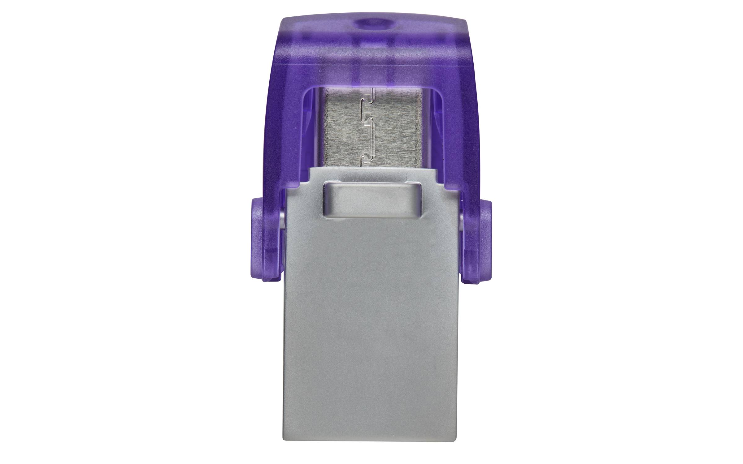 Kingston Technology DataTraveler 256GB microDuo 3C 200 MB/s dubbele USB-A + USB-C