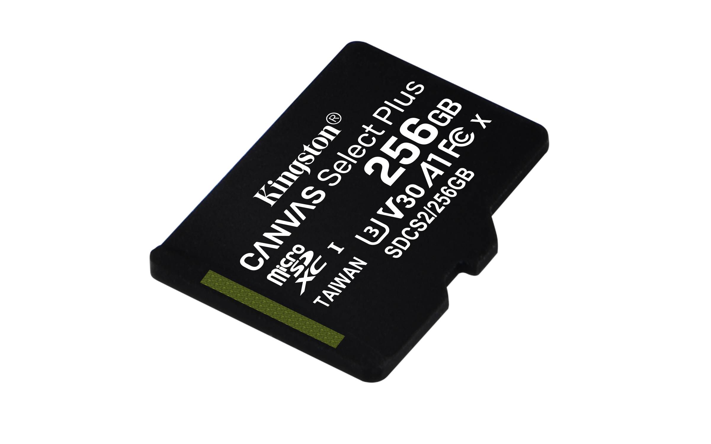 Kingston Technology Canvas Select 256GB micSDXC Plus 100R A1 C10 kaart + ADP