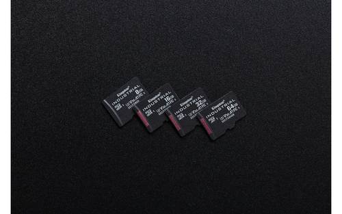 Kingston Technology 8GB microSDHC Industrial C10 A1 pSLC-kaart + SD-adapter