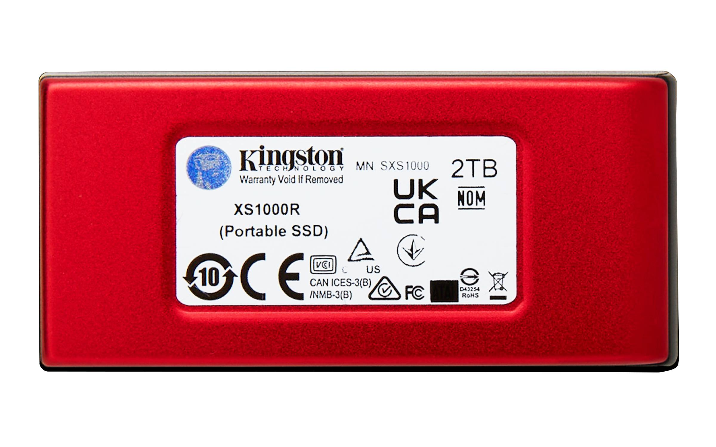 Kingston Technology 2TB XS1000 External USB 3.2 Gen 2 Draagbare Solid State Drive