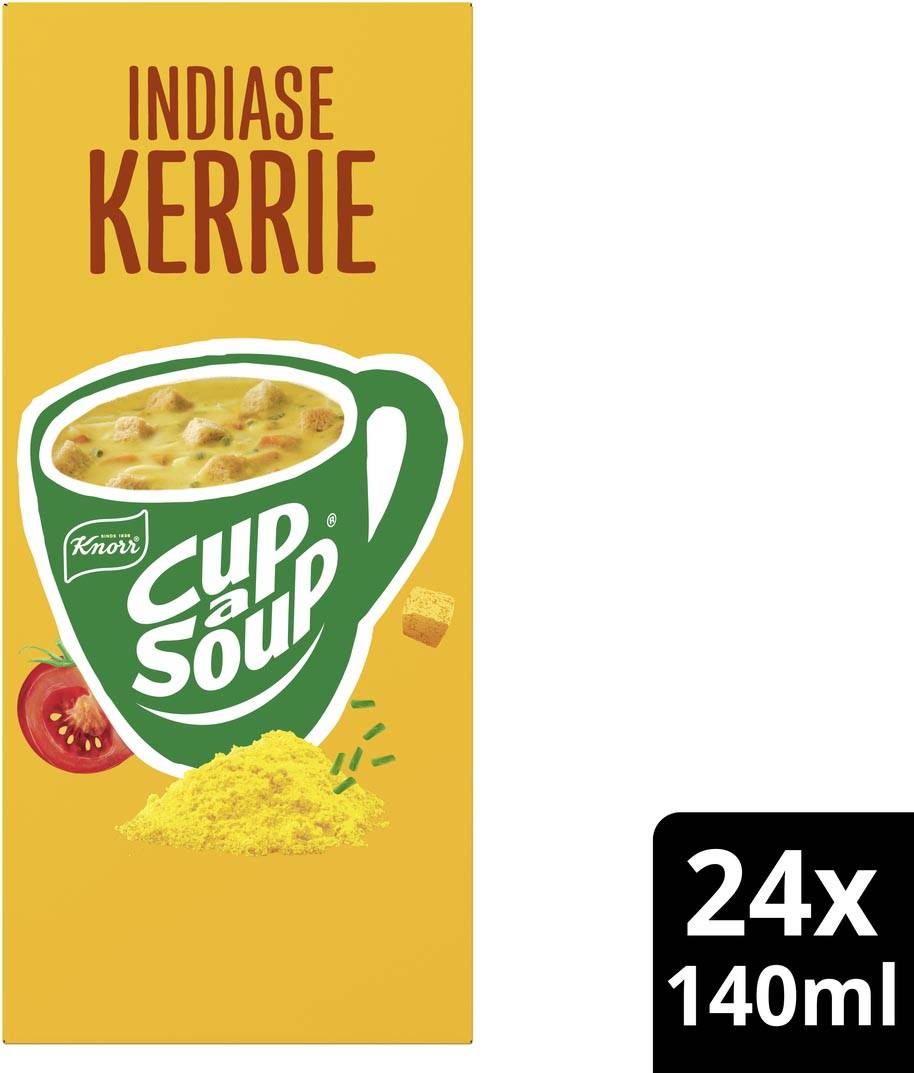 Knorr Cup-a-Soup Indiase kerrie, pak van 24 zakjes