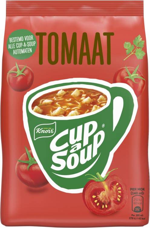 Knorr Cup-a-Soup vending, tomaat, 140 ml, zak van 40 porties