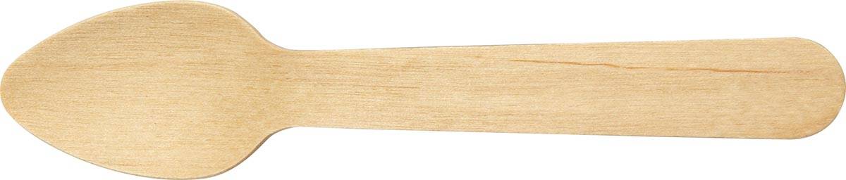 Koffielepel uit hout, 11 cm, pak van 250 stuks