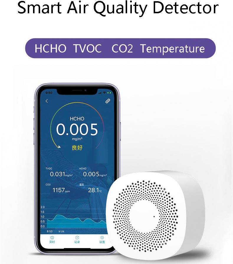 Kokoon Air Protect mini luchtkwaliteitmeter, Bluetooth connectie