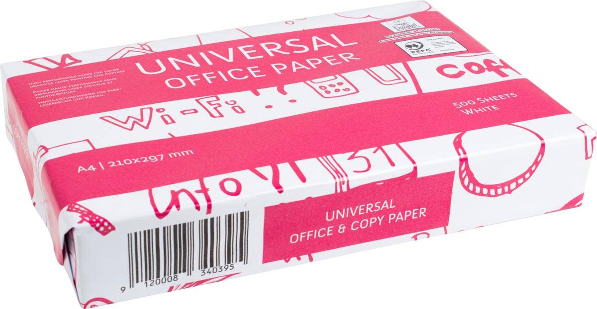 Kopieerpapier ft A4, 75 g, 160 CIE, pak van 500 vel