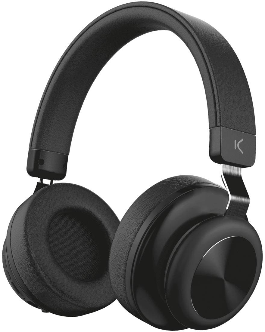 Ksix draadloze hoofdtelefoon met geïntegreerde microfoon, speeltijd: 6 uur, zwart