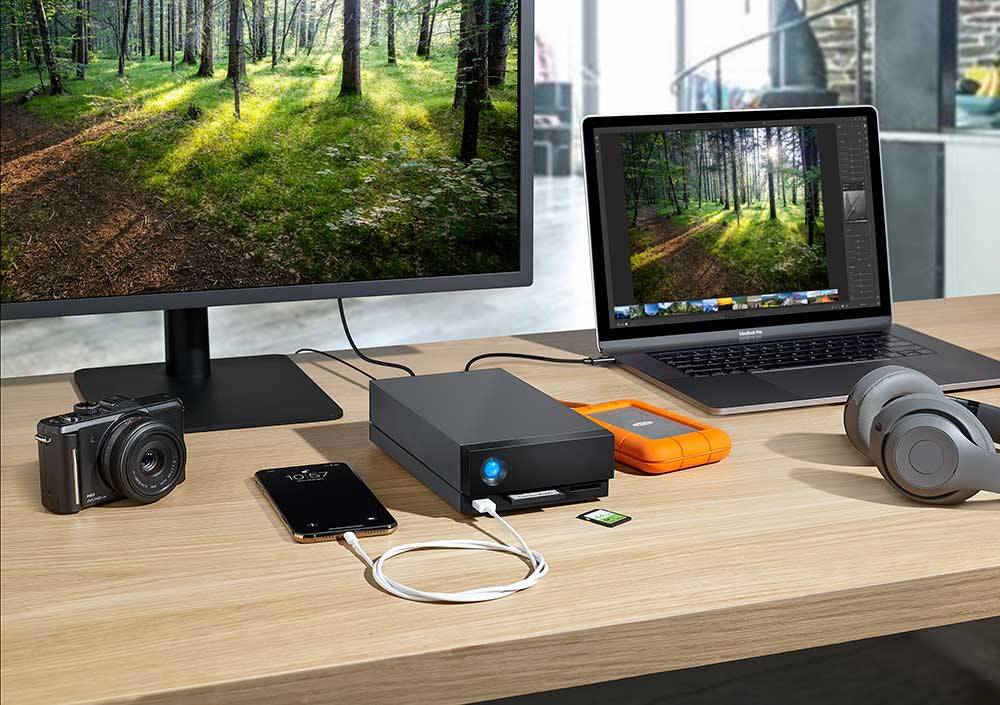 LaCie 1big Dock externe harde schijf 8 TB 7200 RPM 3.5" USB Type-A 3.2 Gen 1 (3.1 Gen 1) Zwart