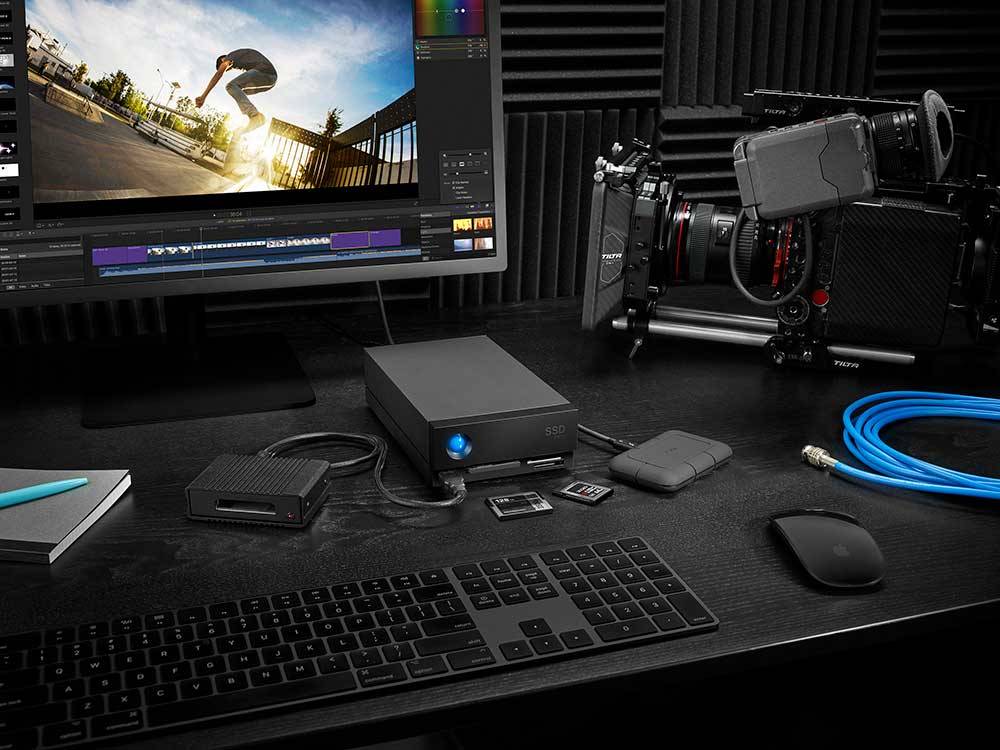 LaCie 1big Dock Pro Thunderbolt technologie 4 TB USB Type-A 3.2 Gen 1 (3.1 Gen 1) Zwart