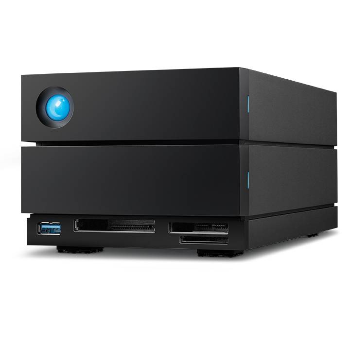LaCie 2big Dock disk array 48 TB Desktop Zwart