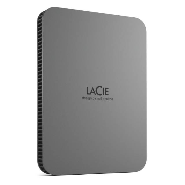 LaCie Mobile Drive Secure externe harde schijf 2 TB USB Type-C 3.2 Gen 1 (3.1 Gen 1) Grijs