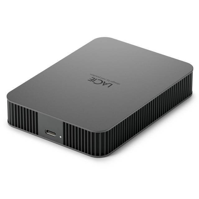 LaCie Mobile Drive Secure externe harde schijf 4 TB USB Type-C 3.2 Gen 1 (3.1 Gen 1) Grijs