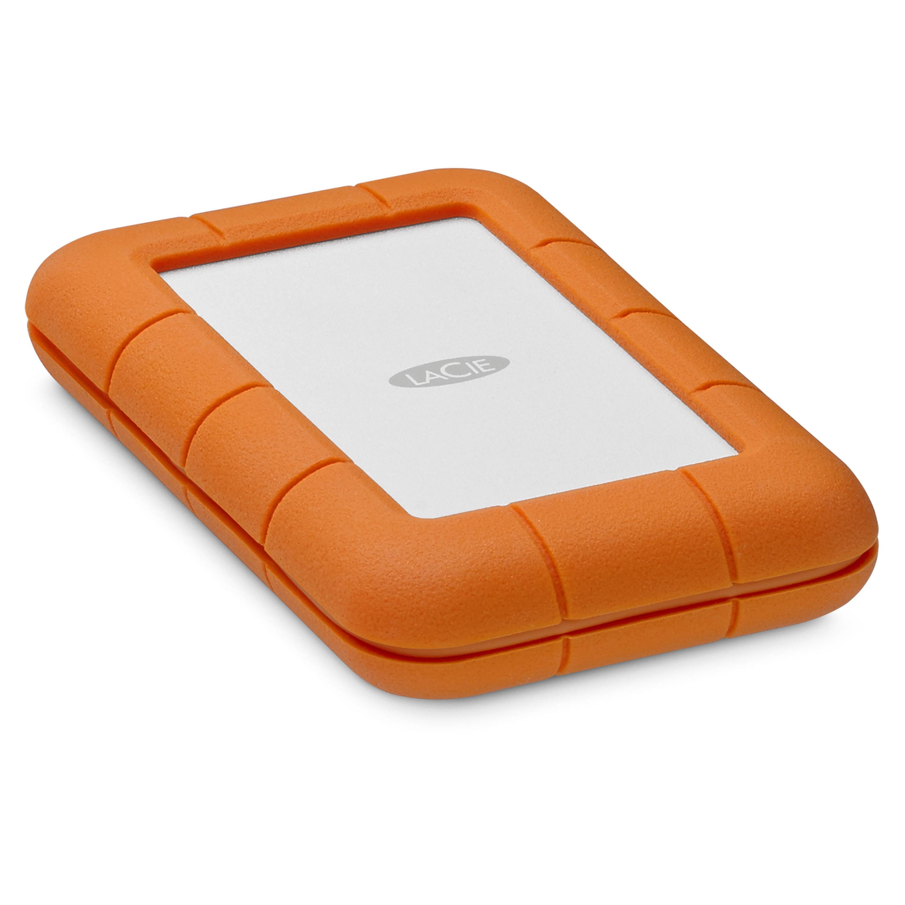 LaCie Rugged USB-C externe harde schijf 5 TB USB Type-C 3.2 Gen 1 (3.1 Gen 1) Grijs, Geel