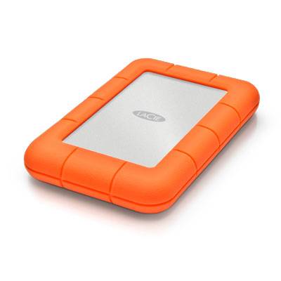 LaCie Rugged Mini externe harde schijf 1 TB 5400 RPM 2.5" Micro-USB B 3.2 Gen 1 (3.1 Gen 1) Oranje, Zilver