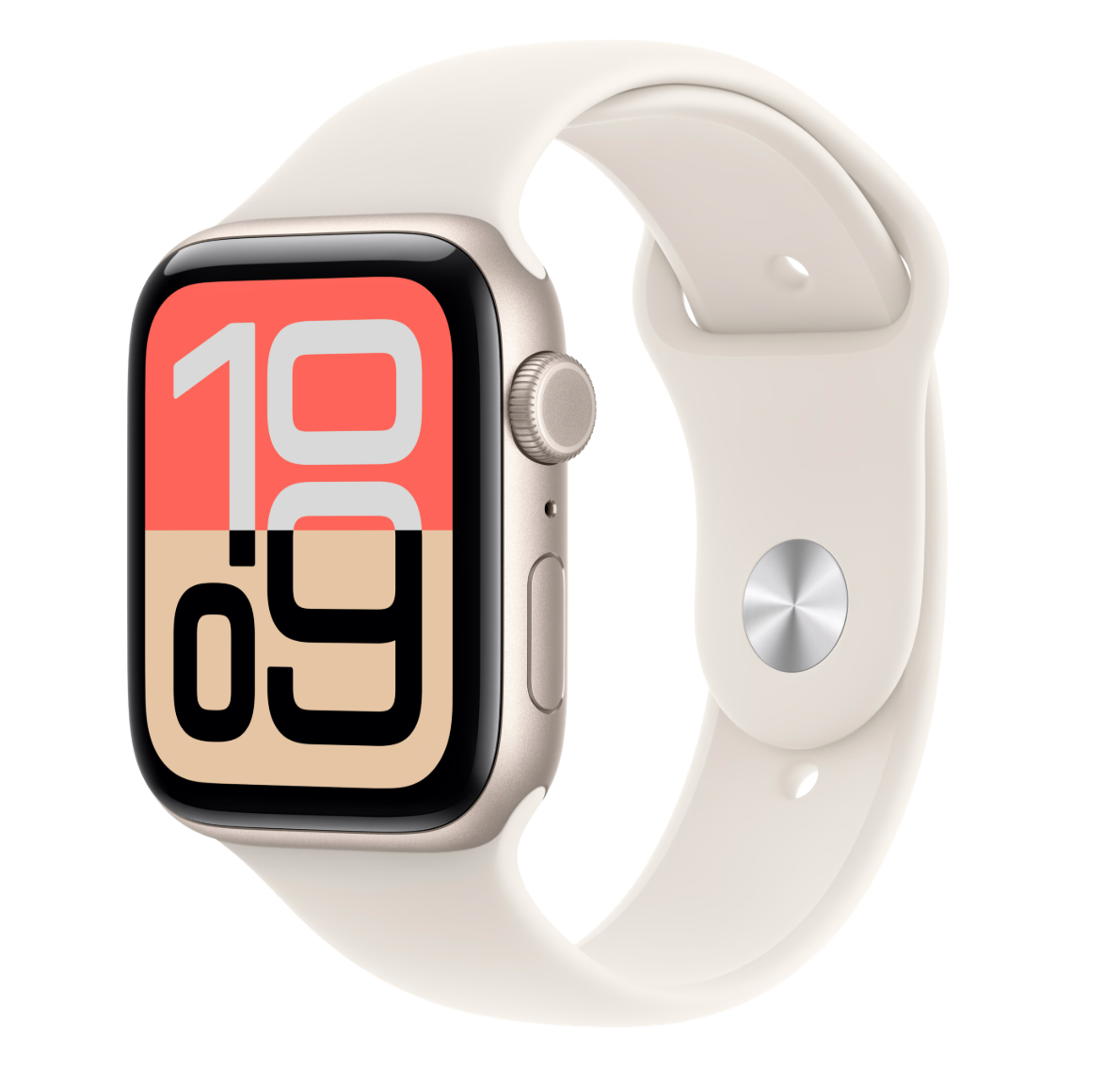 Apple Watch SE 3 (2025) Cellular 44mm Starlight Sportband S/M