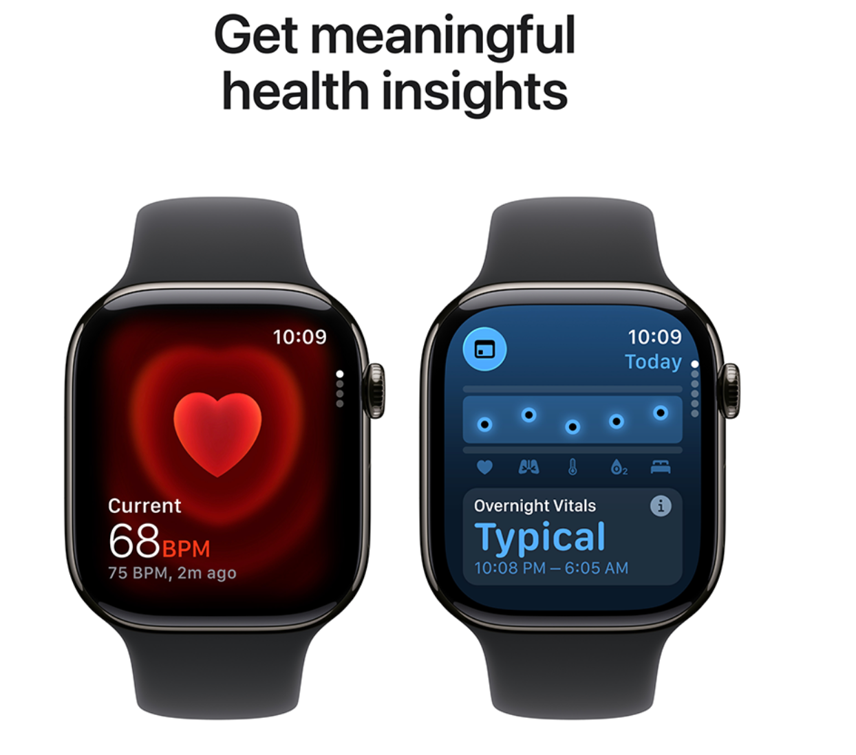 Apple Watch 11 Wifi + 5G - 42mm Slate Titanium Case with Black Sport Band - S/M