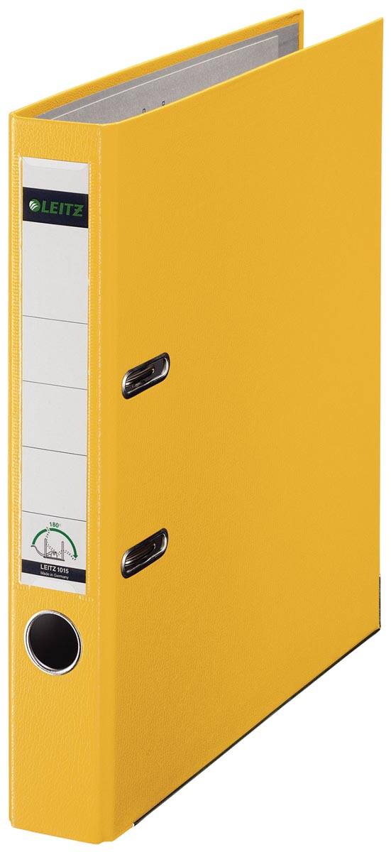 Leitz 180° ordner, A4, uit PP, rug van 5 cm, geel