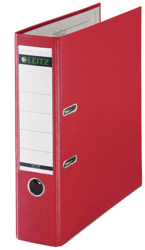 Leitz 180° ordner, A4, uit PP, rug van 8 cm, rood