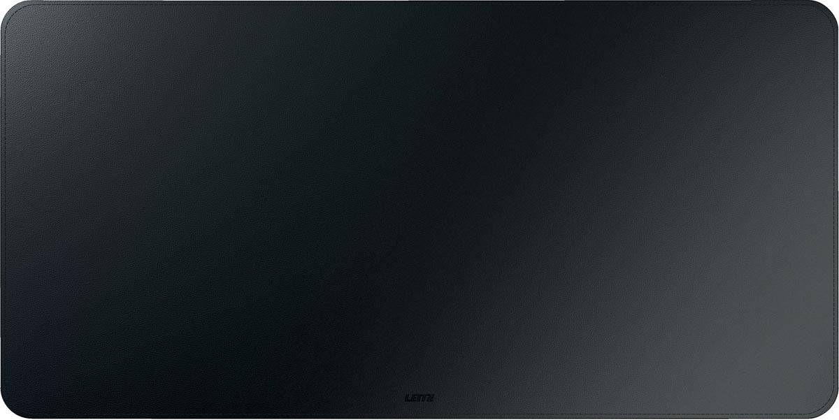 Leitz bureauonderlegger en muismat, lederlook, ft 80 x 40 cm, zwart