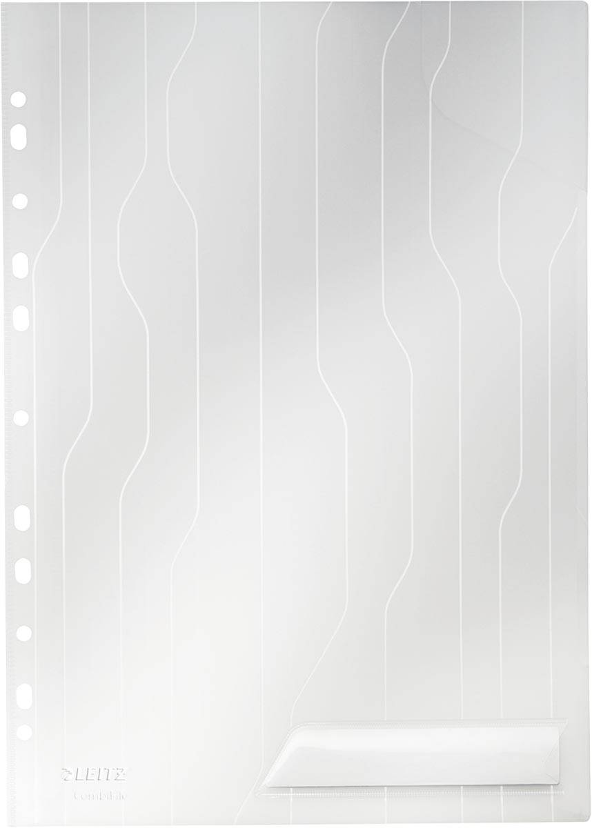 Leitz CombiFile premium U-mapje, PP, 200 micron, A4, pak van 5 stuks, transparant