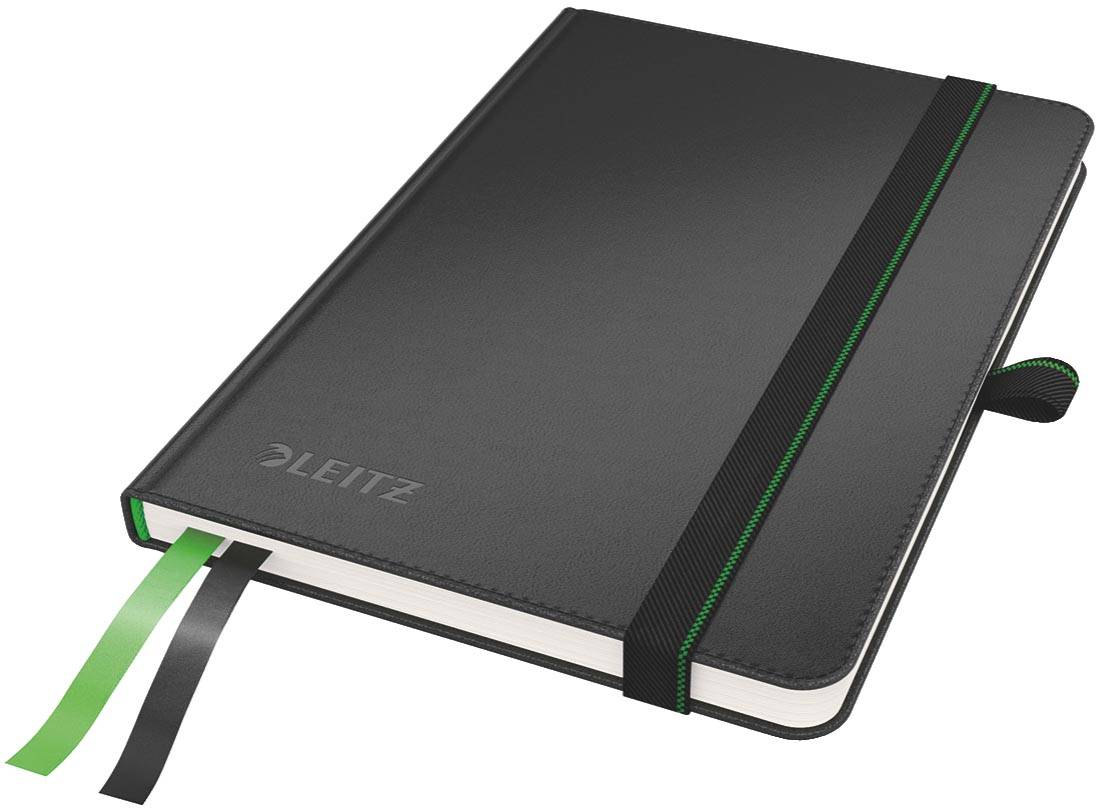 Leitz Complete notitieboek, ft A6, harde kaft, gelijnd, zwart