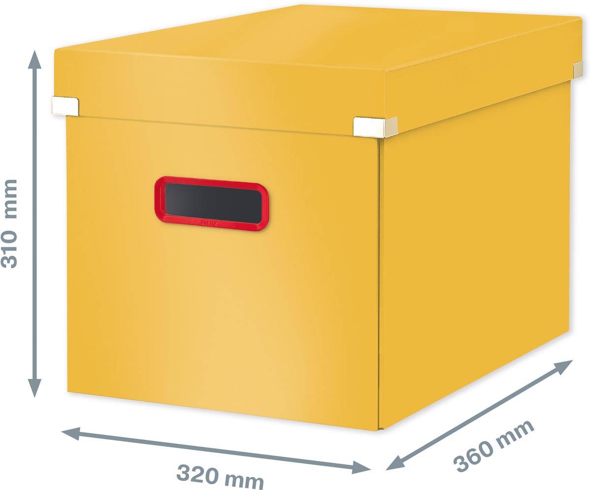 Leitz Cosy Click & Store kubus grote opbergdoos, geel