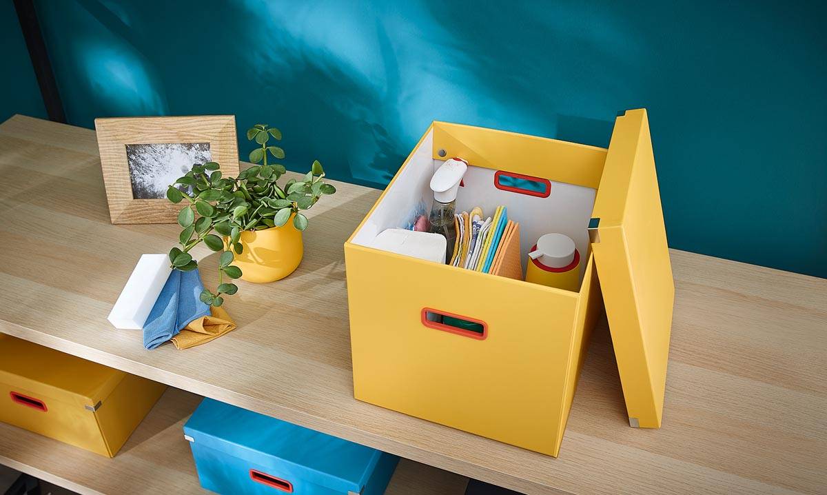 Leitz Cosy Click & Store kubus grote opbergdoos, geel