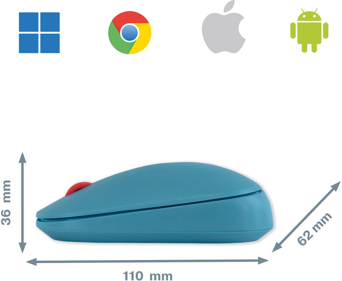 Leitz Cosy draadloze muis, blauw