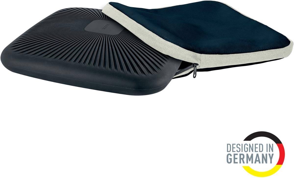 Leitz Ergo Actief wiebelkussen, met hoes, grijs