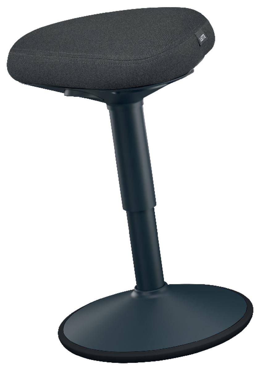 Leitz Ergo actieve Zitkruk met comfortzitting, donkergrijs