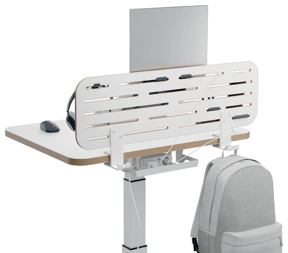Leitz Ergo bureau ophangbord, met laptophouder, ft 80 x 25 cm