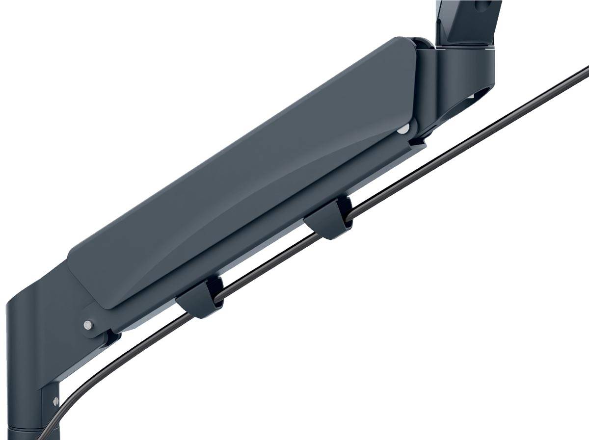 Leitz Ergo ruimtebesparende monitorarm, dubbel, grijs
