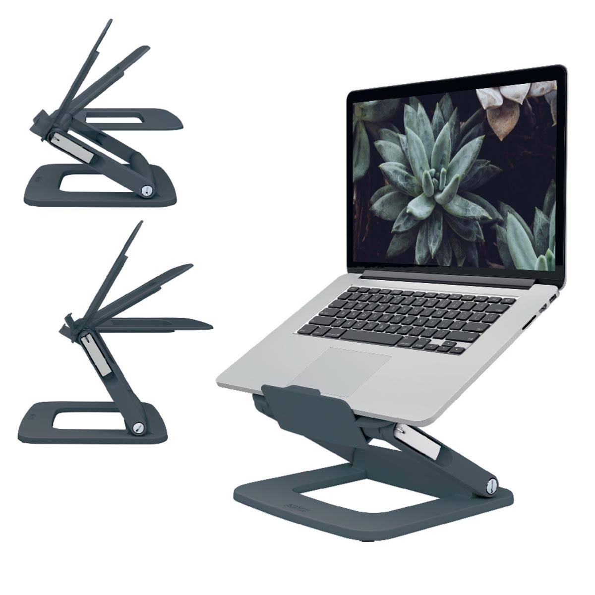 Leitz Ergo verstelbare laptopstandaard, grijs