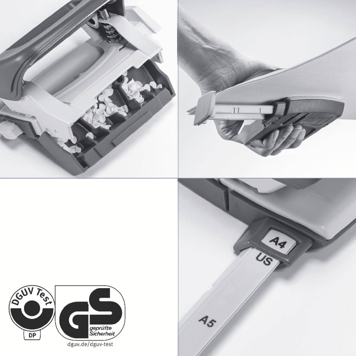 Leitz NeXXt Recycle Mini perforator, 10 blad, blauw