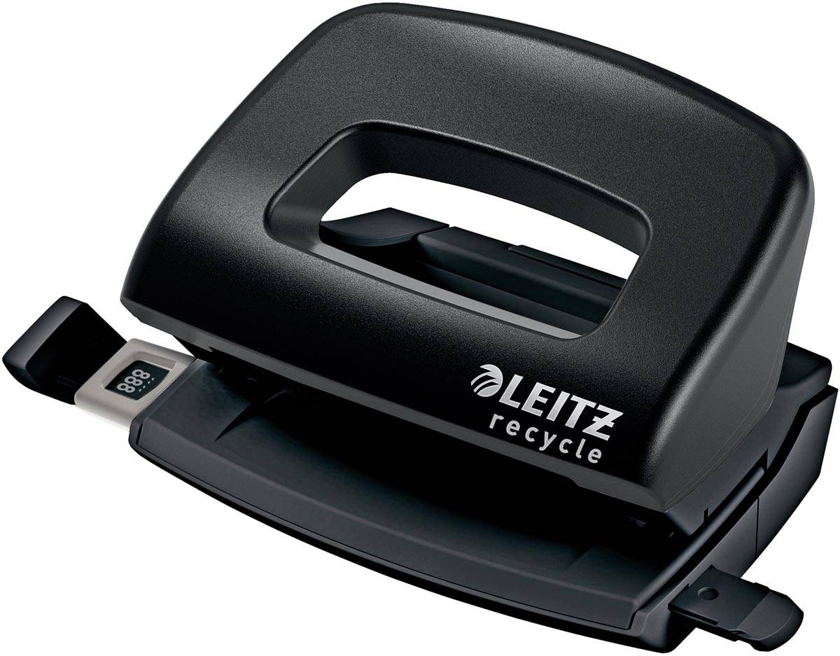 Leitz NeXXt Recycle Mini perforator, 10 blad, zwart