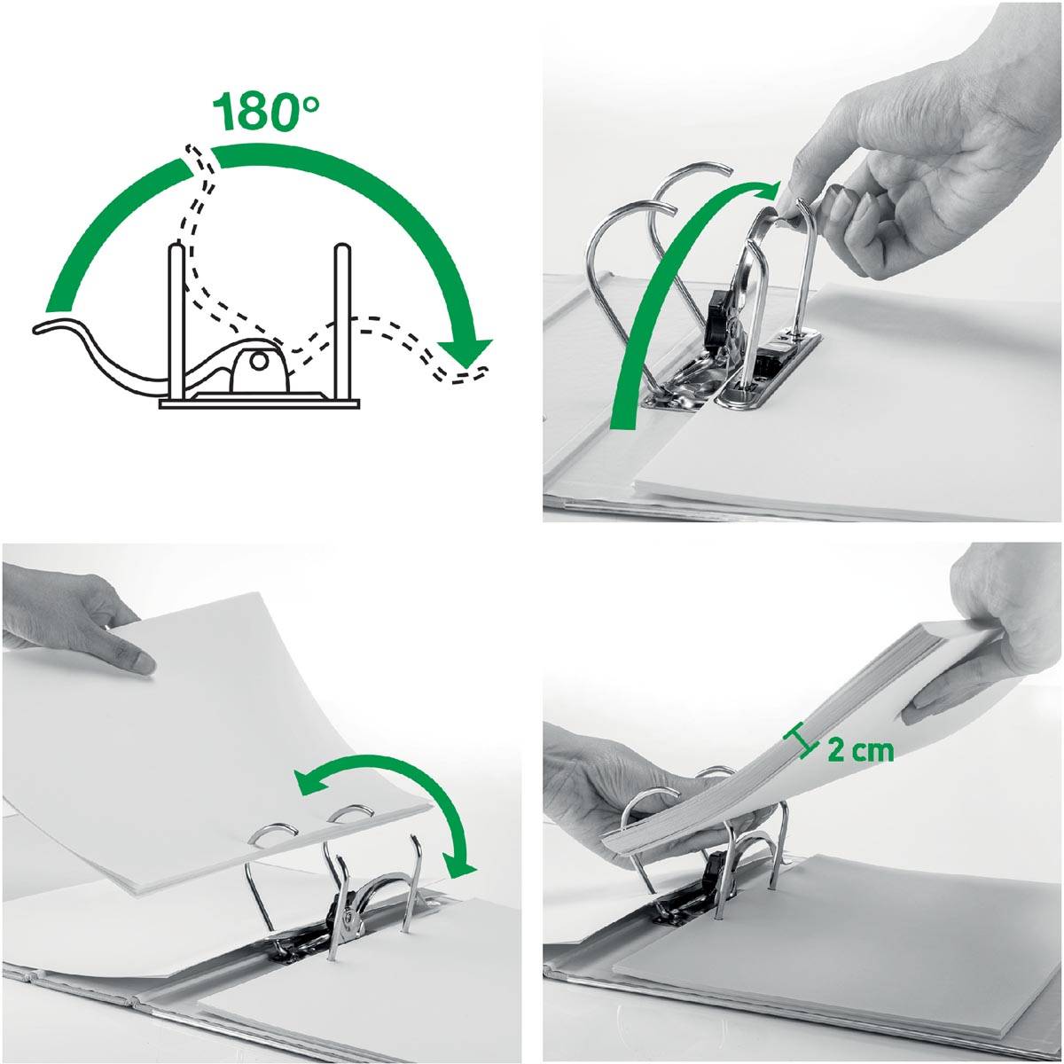 Leitz Ordner Wow rood, rug van 8,5 cm