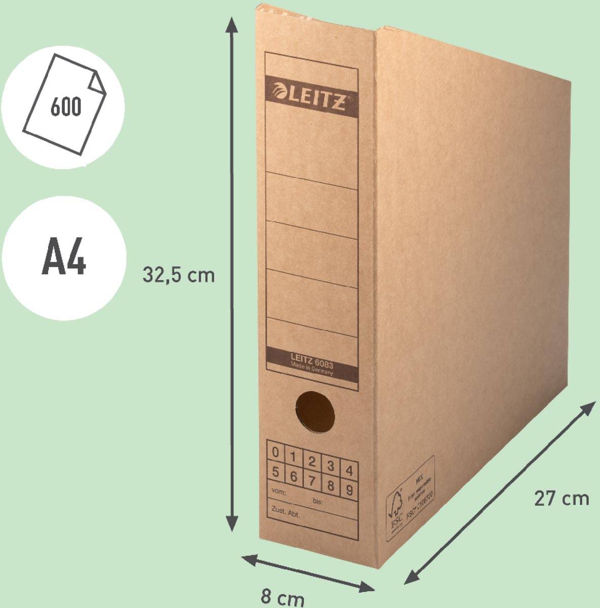 Leitz Premium tijdschrifthouder, bruin