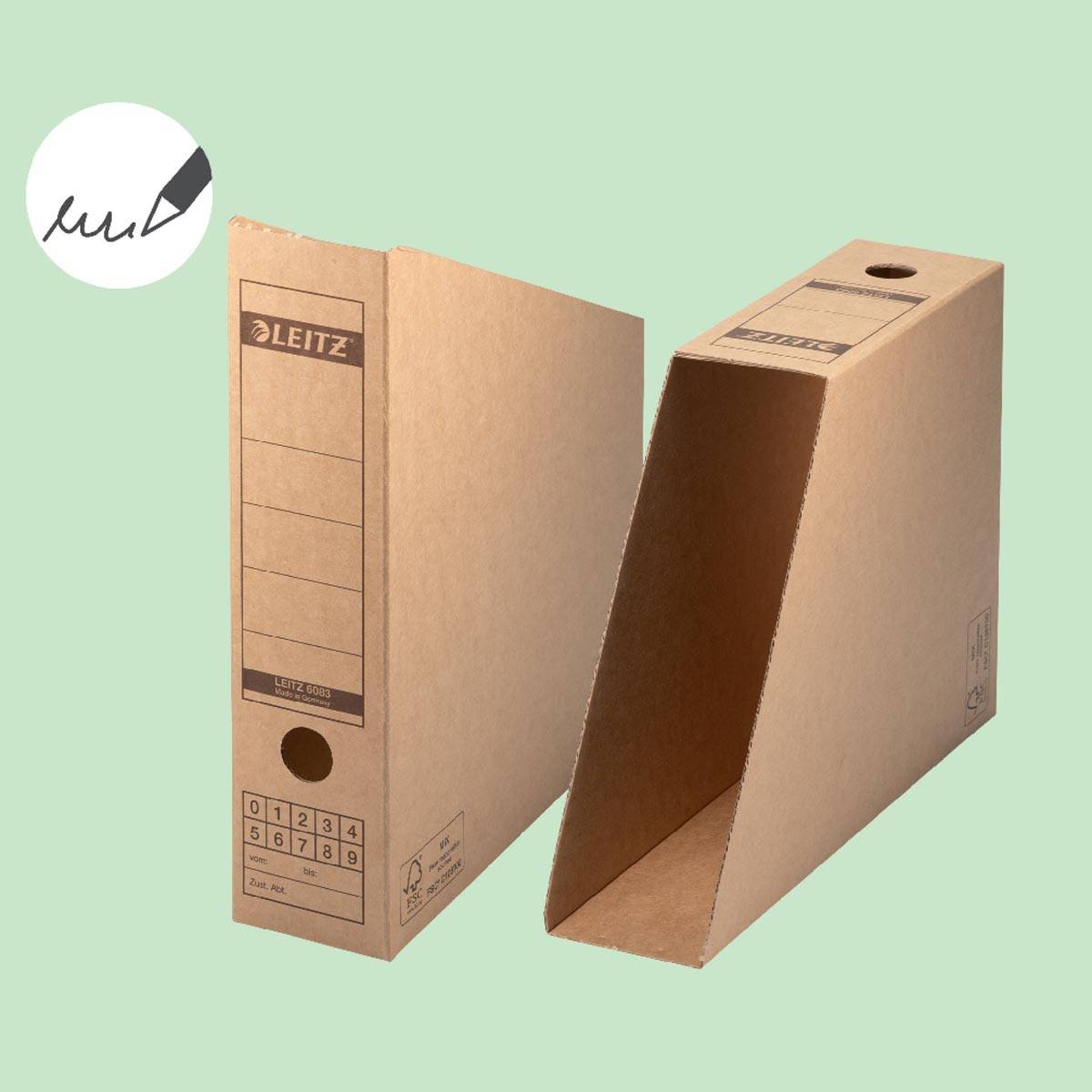 Leitz Premium tijdschrifthouder, bruin