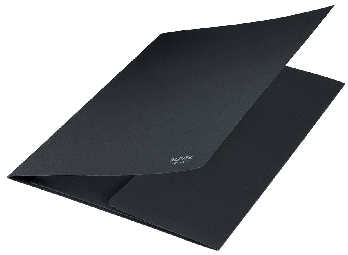 Leitz Recycle elastomap met 3 kleppen, uit karton, ft A4, zwart