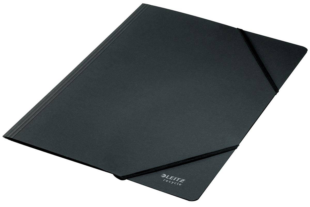 Leitz Recycle elastomap zonder kleppen, uit karton, ft A4, zwart