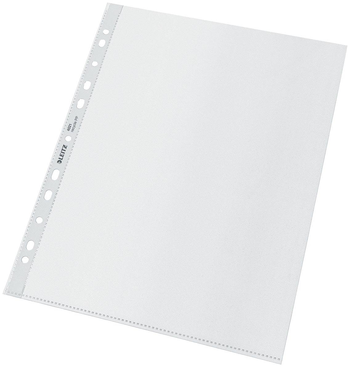 Leitz Recycle geperforeerde Maxi showtas, ft A4, 100 micron, gekorreld, doos van 25 stuks