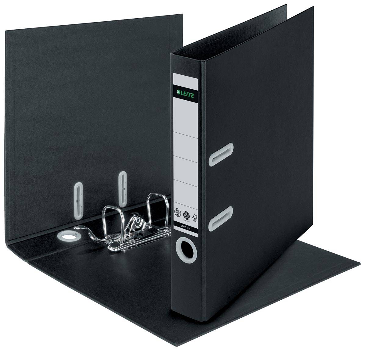 Leitz Recycle ordner, rug van 5 cm, zwart