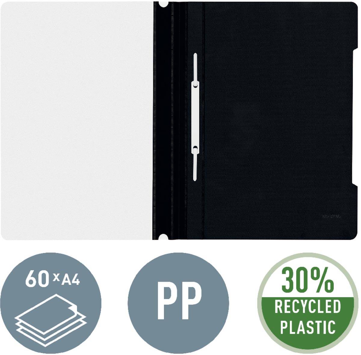 Leitz Snelhechtmap zwart, ft A4