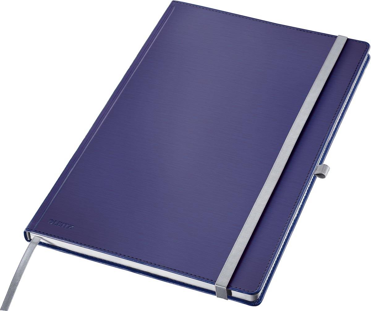 Leitz Style notitieboek, ft A4, harde kaft, gelijnd, blauw